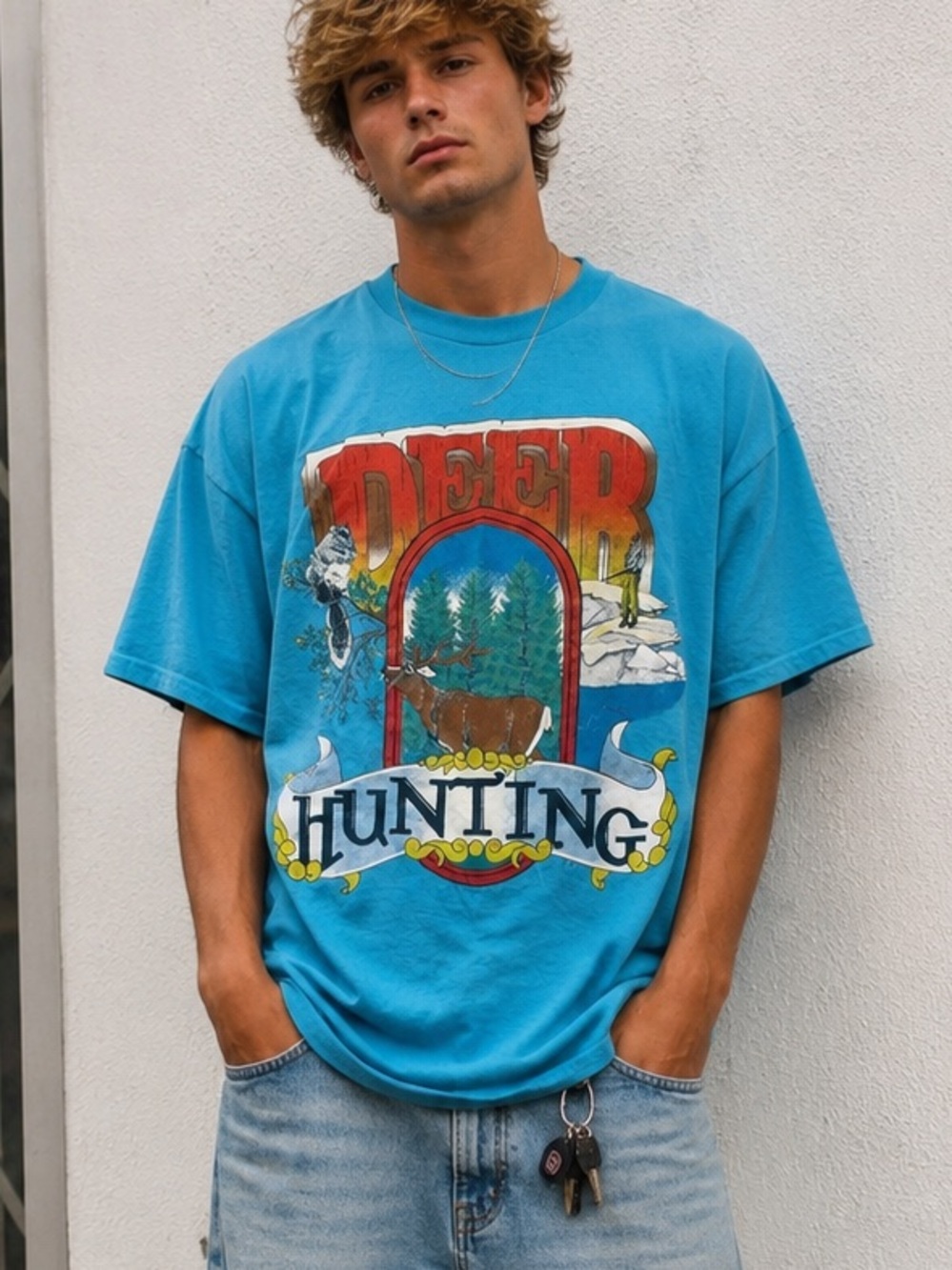 vintage Deer Hunting‎ 80’s tshirt single stitch men’s size XL